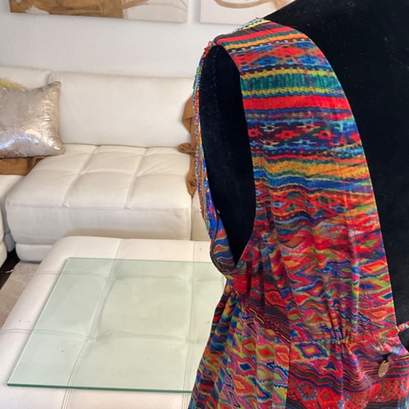 NWOT RUBY VAYA for BOSTON PROPER HIGH LOW SEXY MULTI COLOR DRESS - Picture 12 of 17